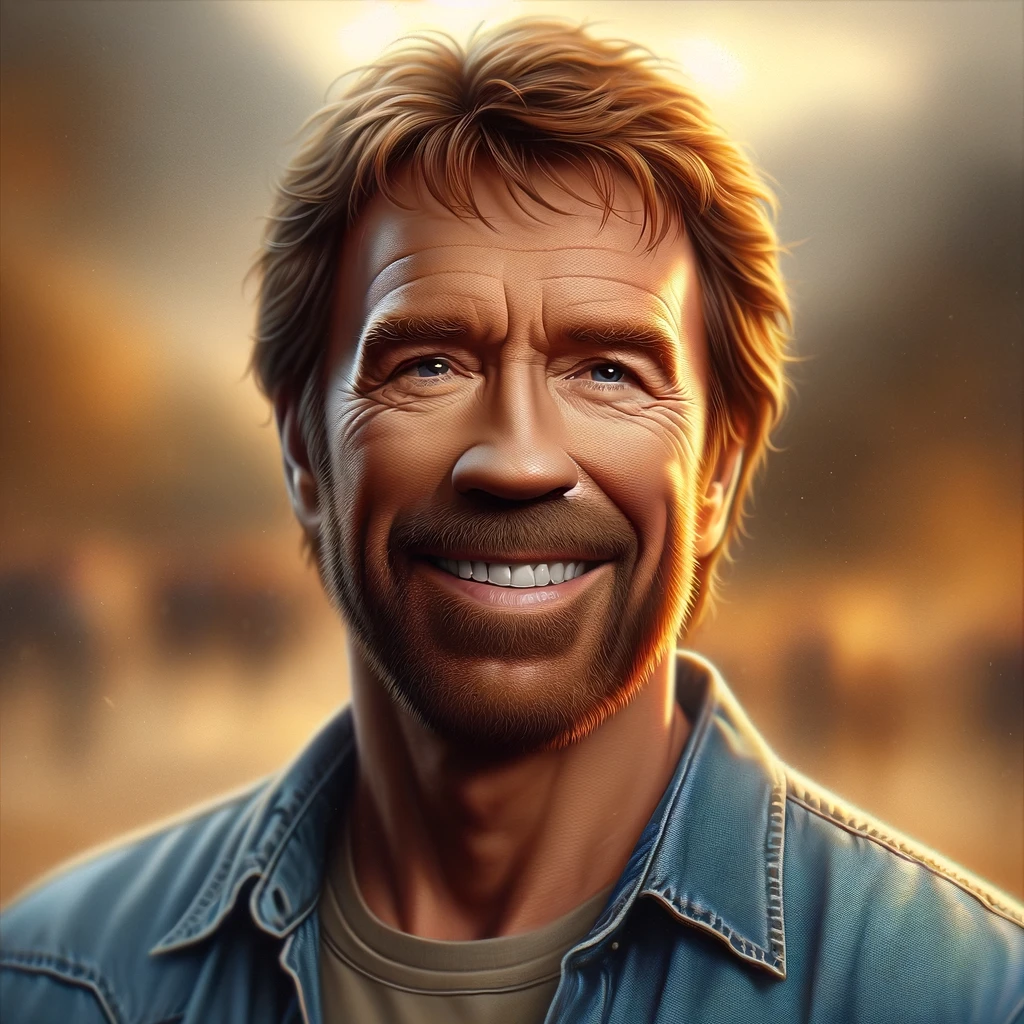 Chuck Norris Simulation: wie es aussehen würde, wenn er lacht...